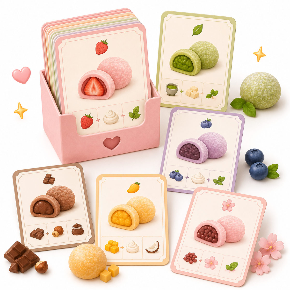 Mochi Flavor Pairing Cards